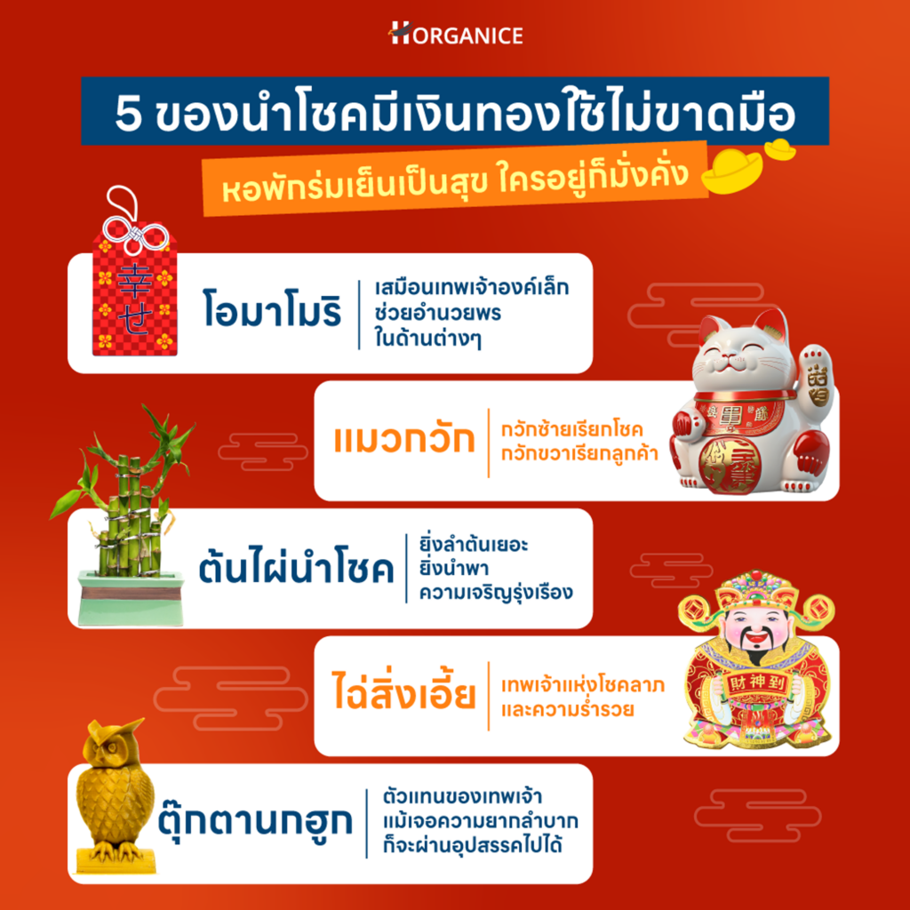 ของนำโชค 5 อย่าง เพื่อความมงคลของหอพัก