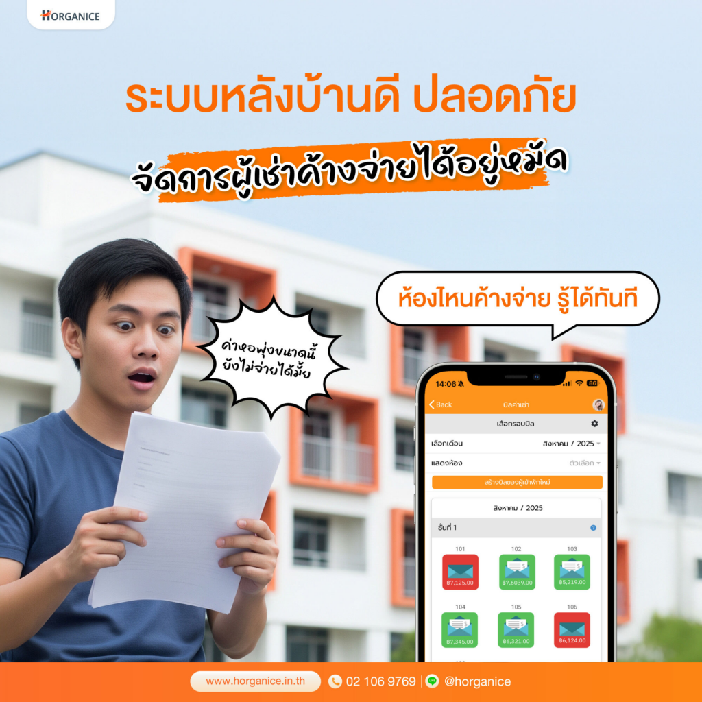 โปรแกรมหอพัก ระบบหอพัก